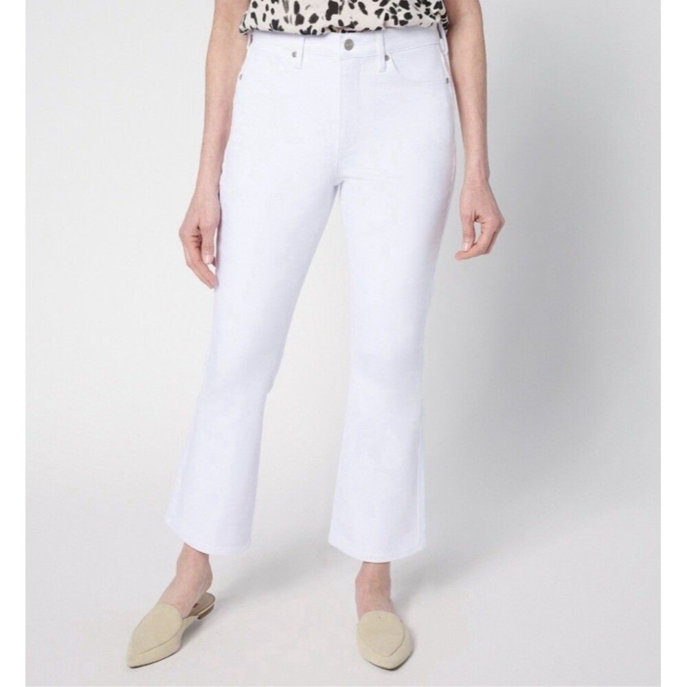 NYDJ High Rise Regular Billie Ankle Jeans w/ Cool Embrace  NYDJ Size 12 White